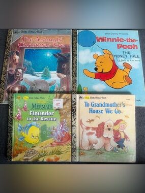 Vintage a First Little Golden Book Set for Children 1976-1994